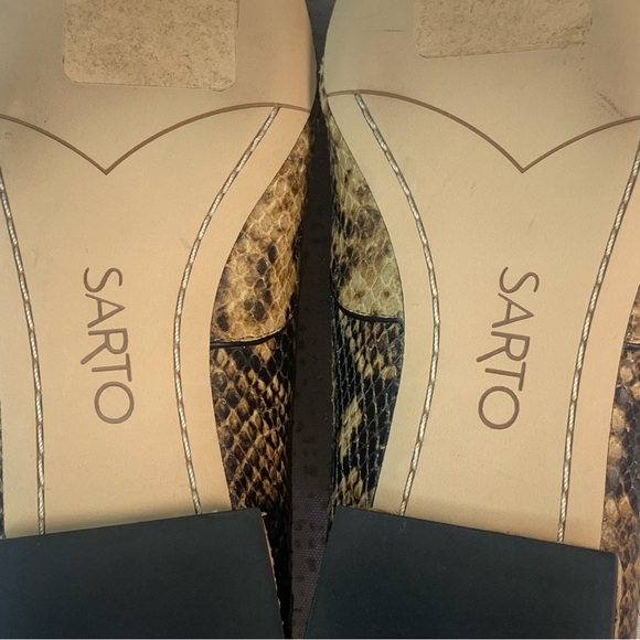 SARTO Leather Flats size 6.5M - Picture 10 of 11
